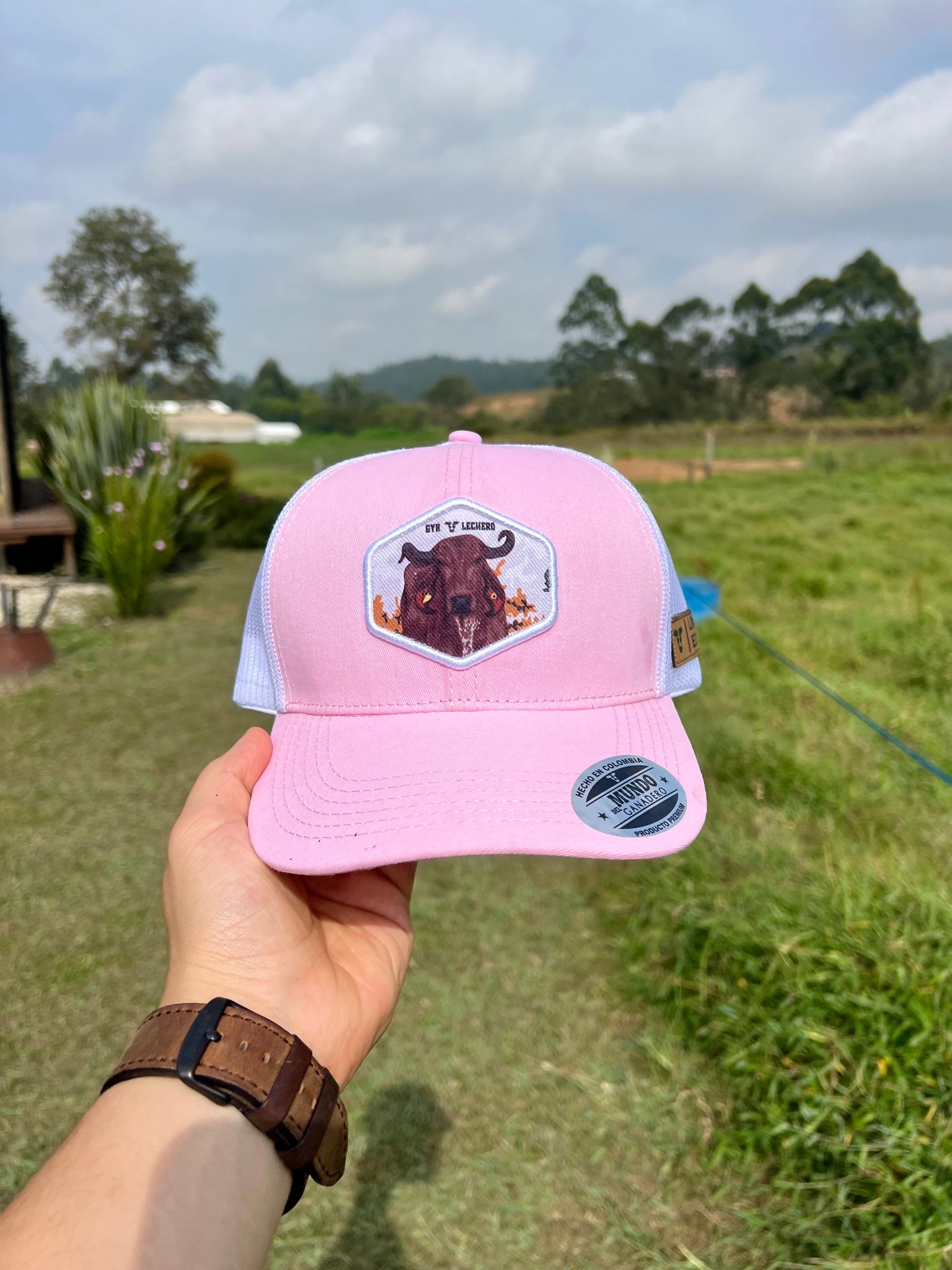 Gorra Gyr Lechero Rosa