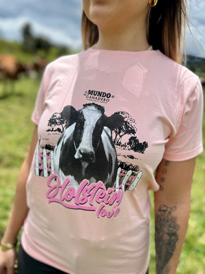 Camiseta Holstein Love Rosada 2001