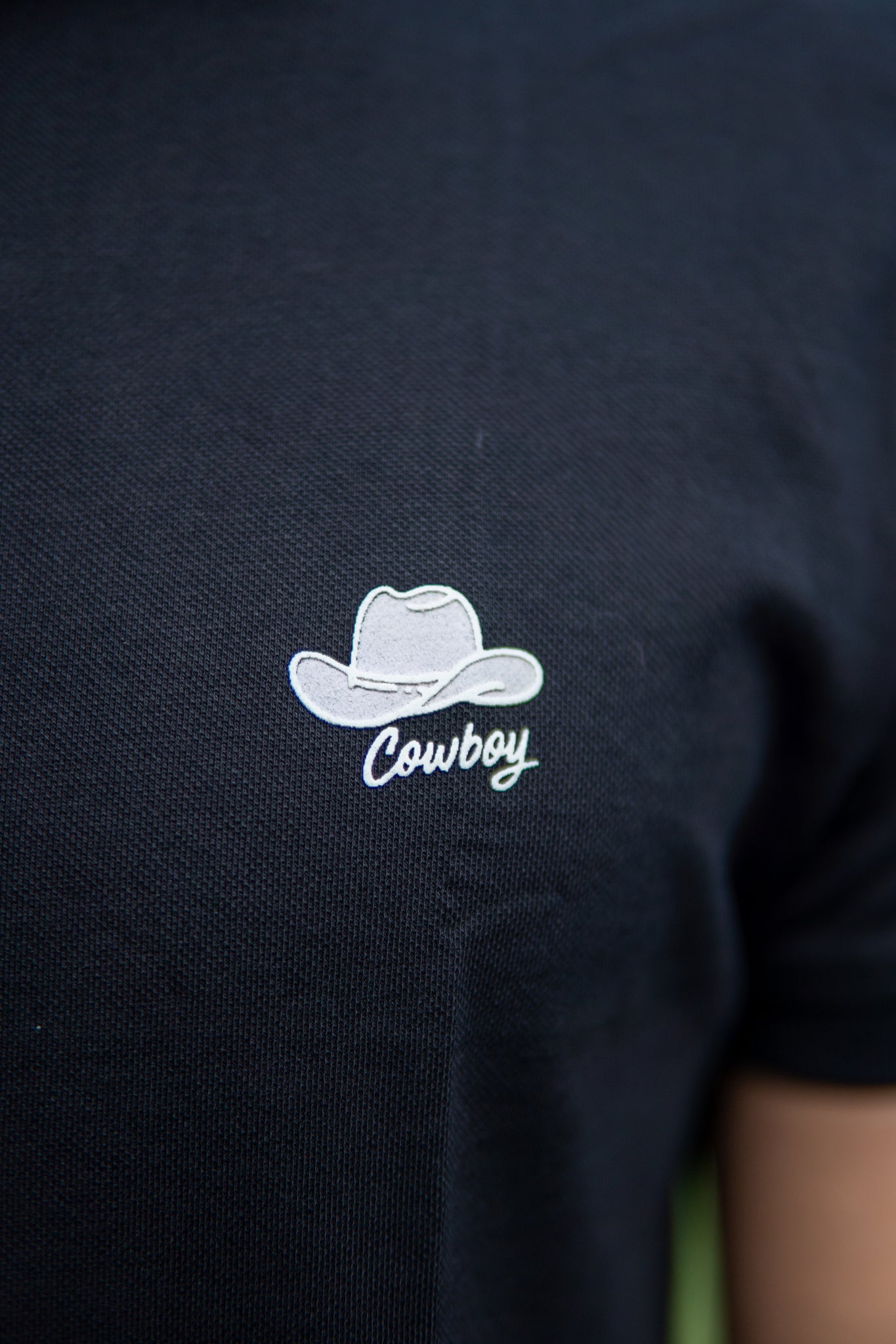 Polo Básica Cowboy Negra