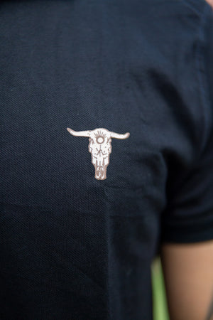Polo Básica Craneo Negra