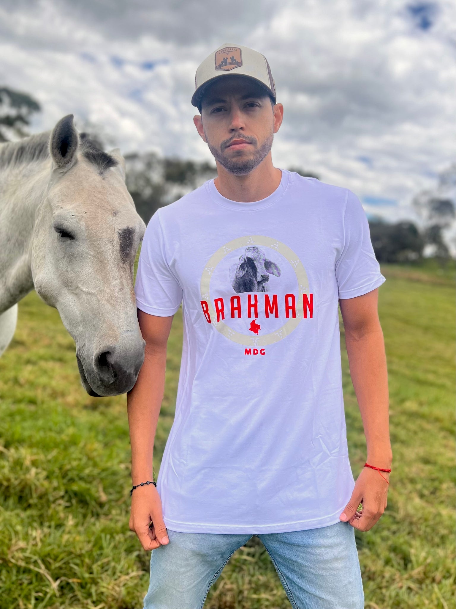 Camiseta Brahman Colombia Blanca 2030