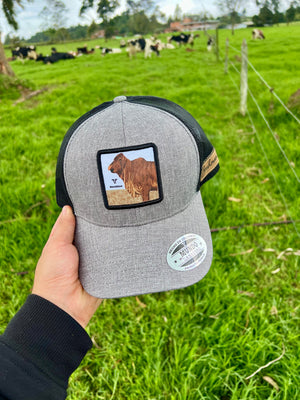 Gorra Brahman Rojo Gris