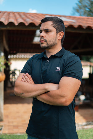 Polo Básica Horsefarm Negra
