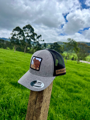 Gorra Brahman Rojo Gris