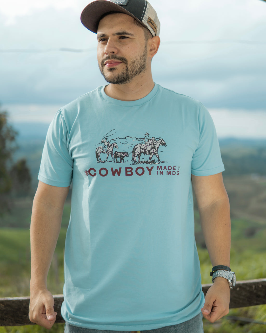 Camiseta Cowboy Made in MDG Azul 1042