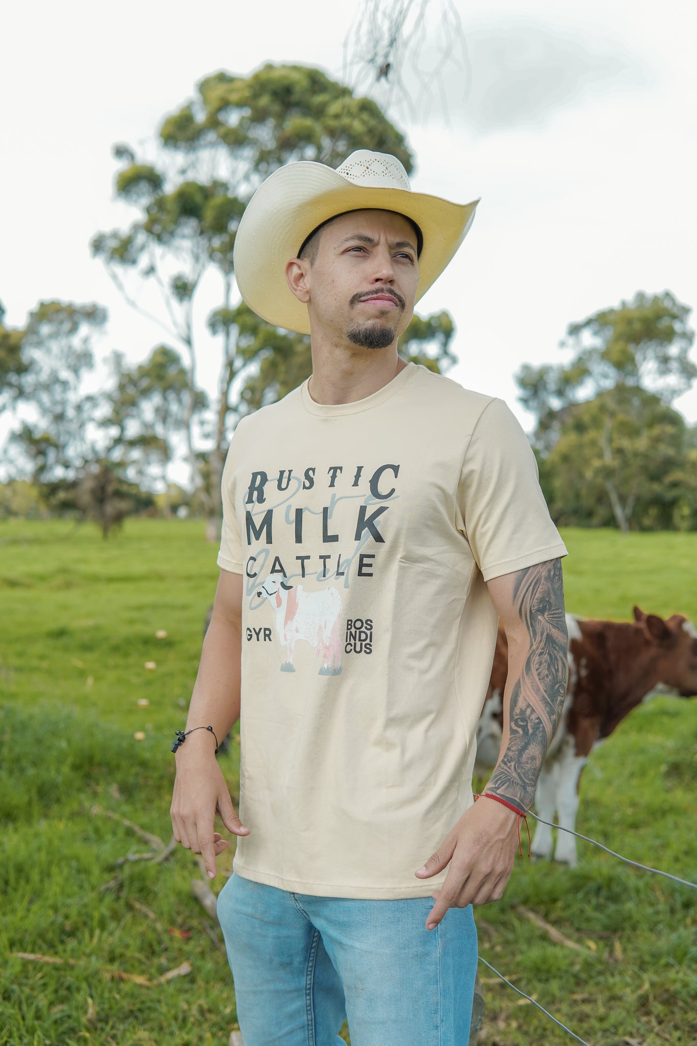 Camiseta Gyr Rustic Milk Beige