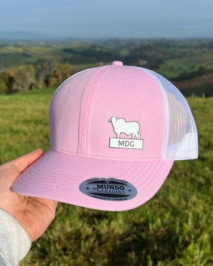 Gorra Brahman Lateral Rosada