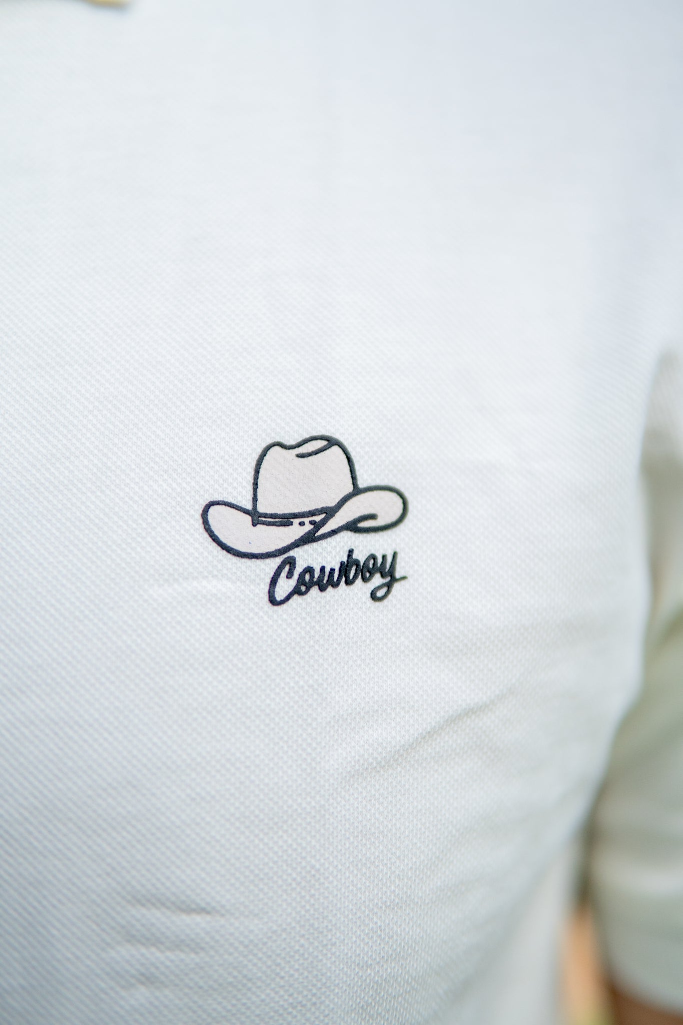 Polo Básica Cowboy Blanca