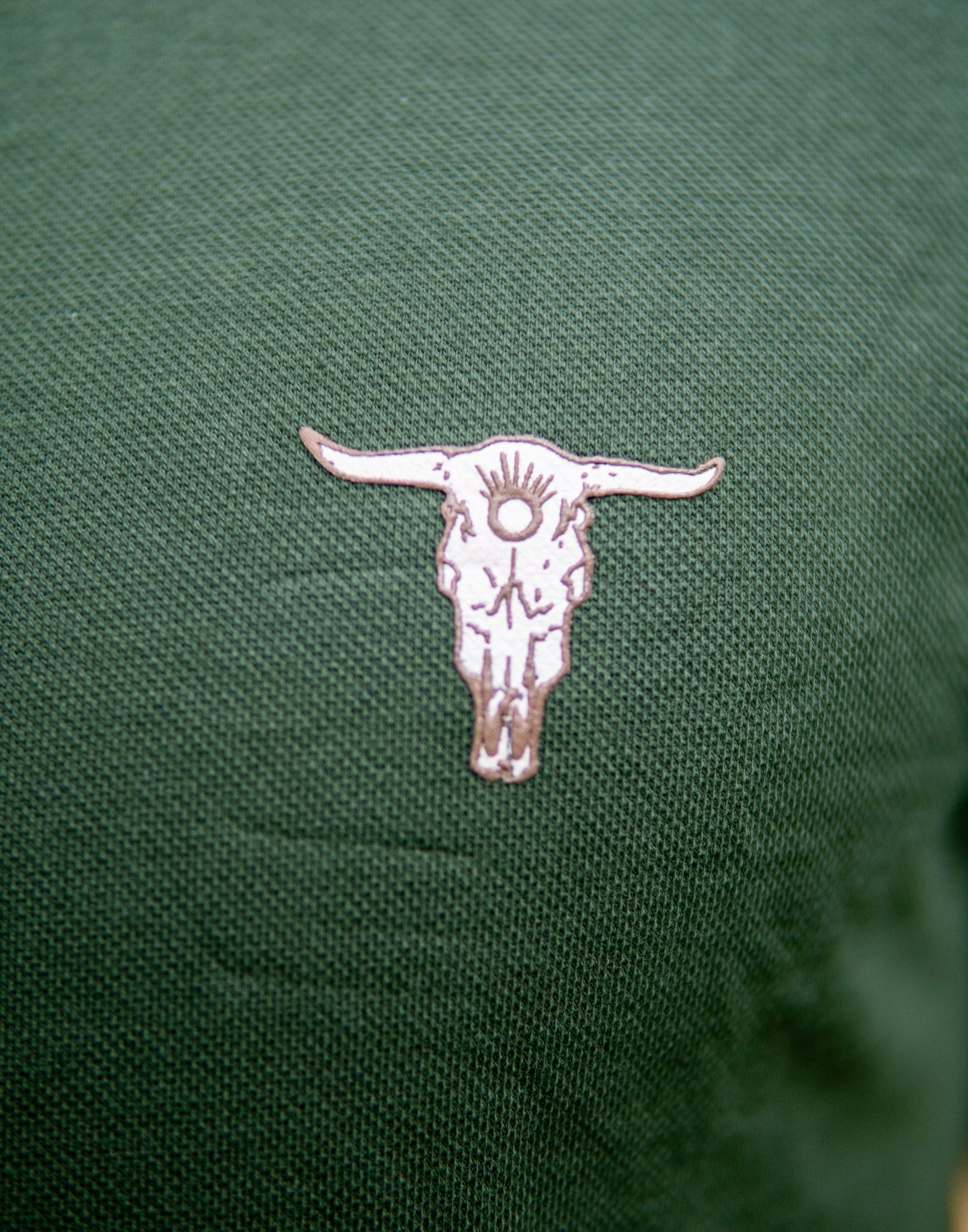 Polo Básica Craneo Verde