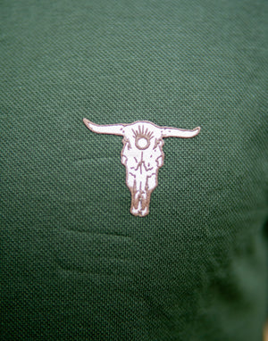 Polo Básica Craneo Verde