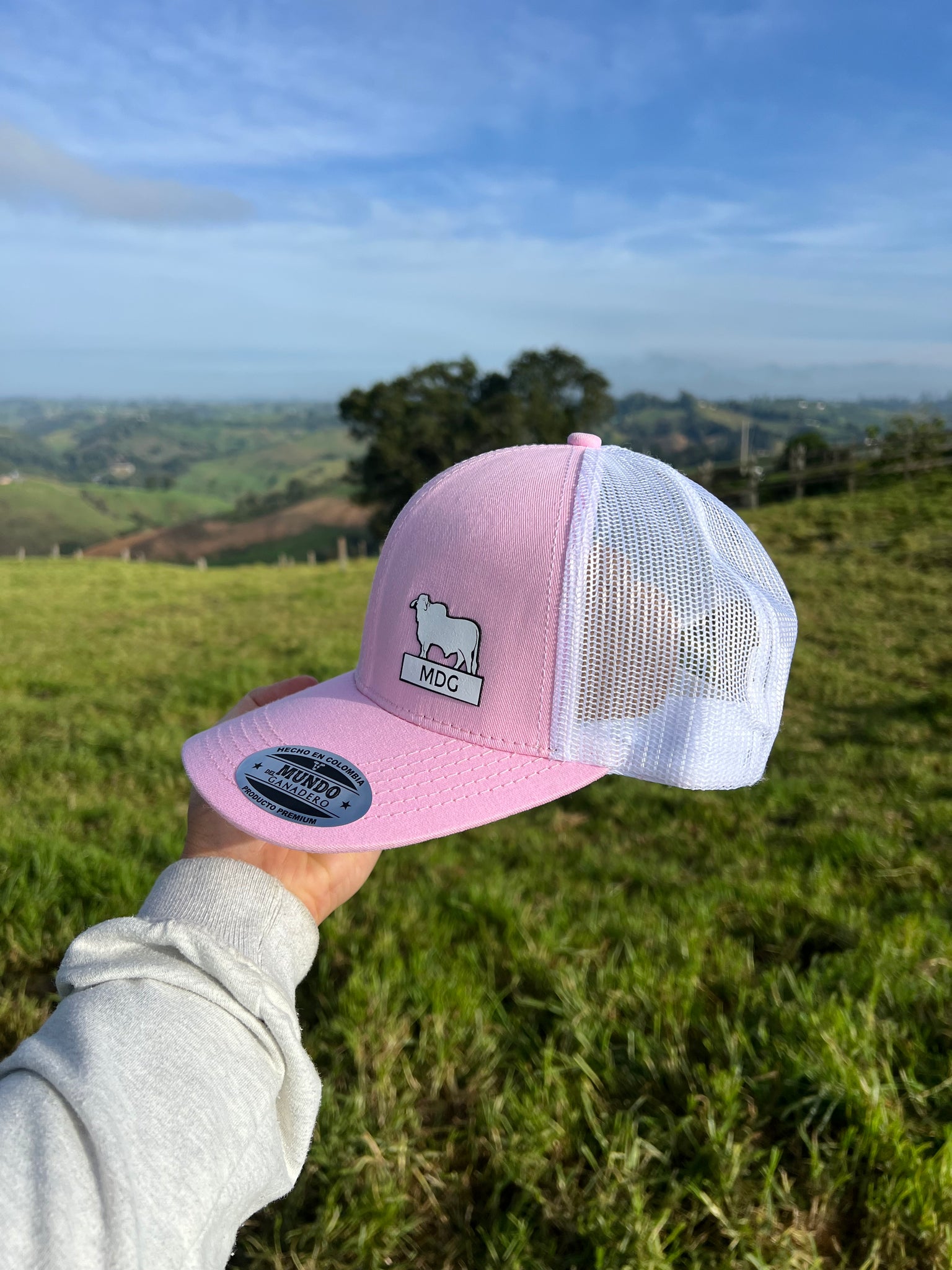 Gorra Brahman Lateral Rosada