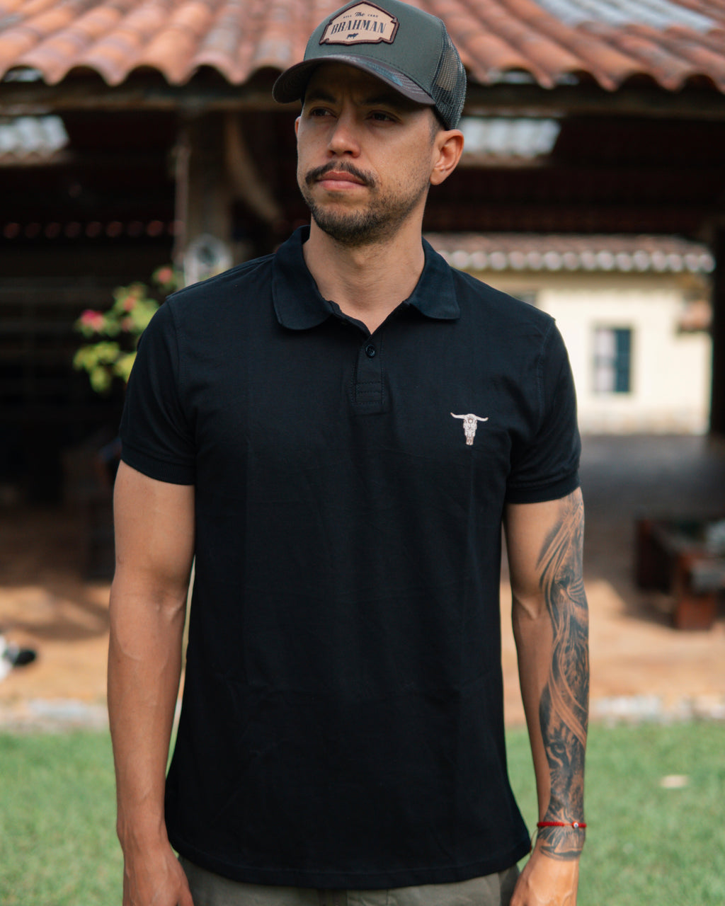 Polo Básica Craneo Negra