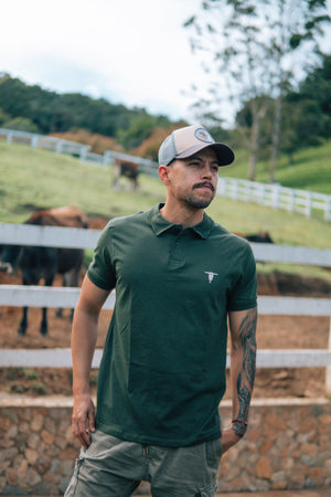 Polo Básica Craneo Verde