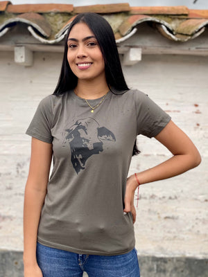 Camiseta Brahman Verde Mujer 0058